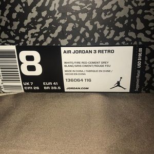 Air Jordan 3 retro “hall of fame”